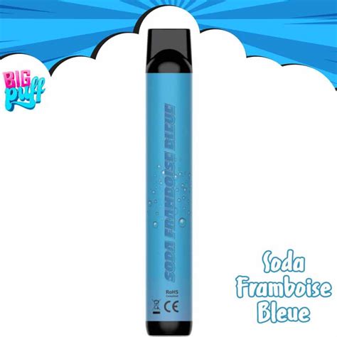 Big Puff Jetable Pas Cher Soda Framboise Bleue MajorSmoker