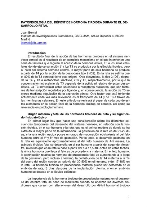 PDF PATOFISIOLOGÍA DEL DÉFICIT DE HORMONA PDF fileglándula tiroides