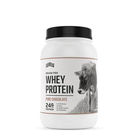 Levels Grass Fed Whey Protein No Gmos Pure Chocolate Lb