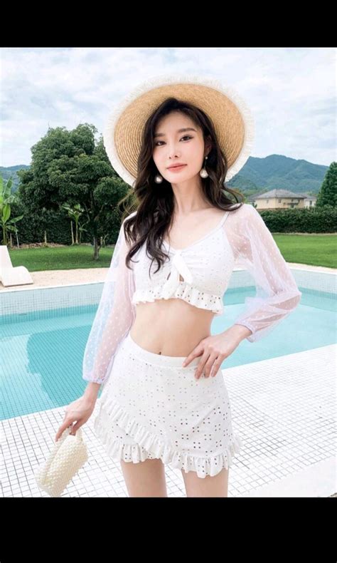 Ruffle Bikini Swimsuit Women S Fashion Swimwear Bikinis Swimsuits On Carousell