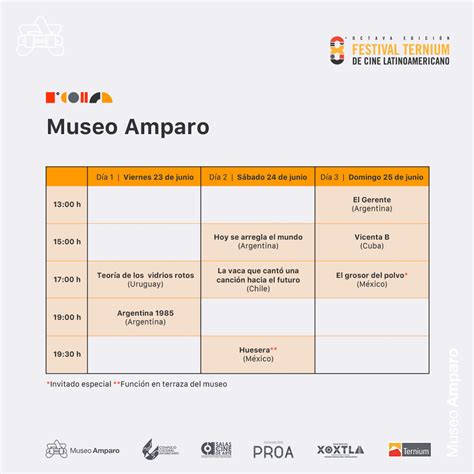 Museo Amparo On Twitter Regresa A Puebla El Festival Ternium De Cine