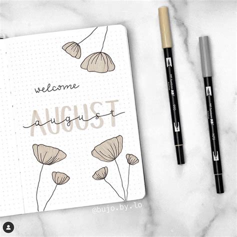 Top 20 August Bullet Journal Cover Ideas You Will LOVE 40 OFF