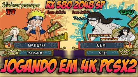 Naruto Ultimate Ninja Dublado Testando Em K Amd Ryzen G