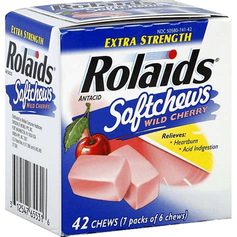 Rolaids Antacid Extra Strength Wild Cherry Softchews Stuffing