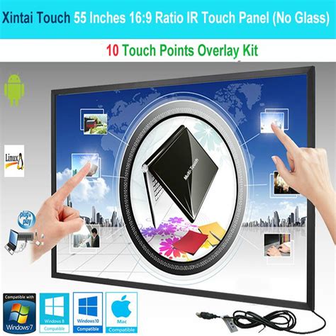 Xintai Touch Panel De Marco táctil IR 55 pulgadas 10 puntos táctiles