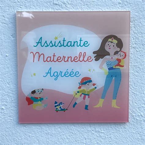 Plaque Originale Pour Assistante Maternelle