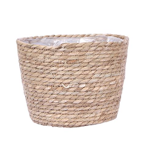 HOMEMAXS 1pc Straw Woven Planter Indoor Planter Plant Basket For Home