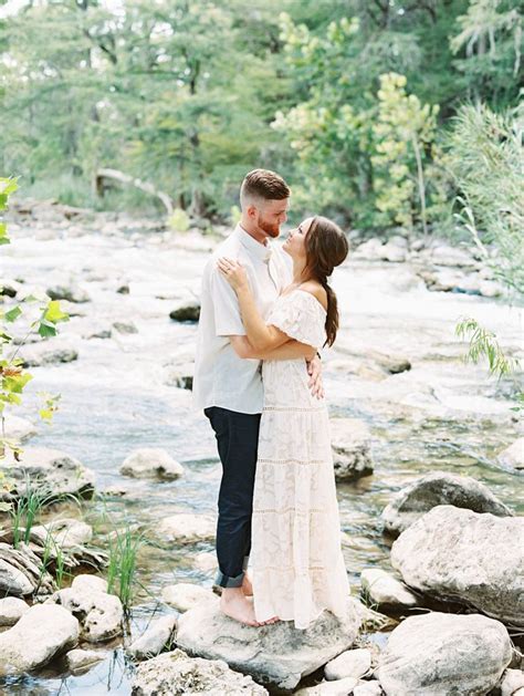 Guadalupe River Engagement Session Lucy Struve