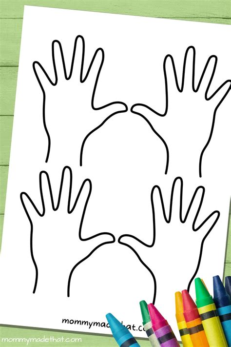 Hand Outline Template Printable