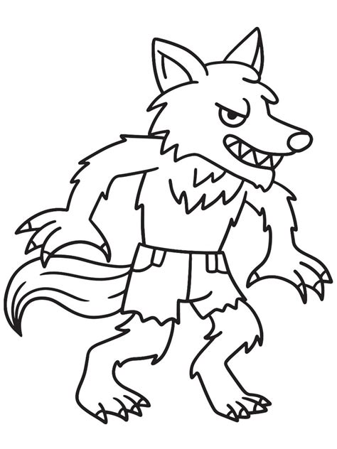 Coloriage loup garou 30 dessins à imprimer gratuitement