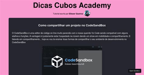 How To Share A Codesandbox Project Codesandbox