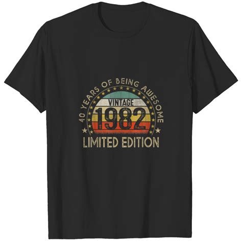 Year Old Vintage Limited Edition Th Birt T Shirt Sold By