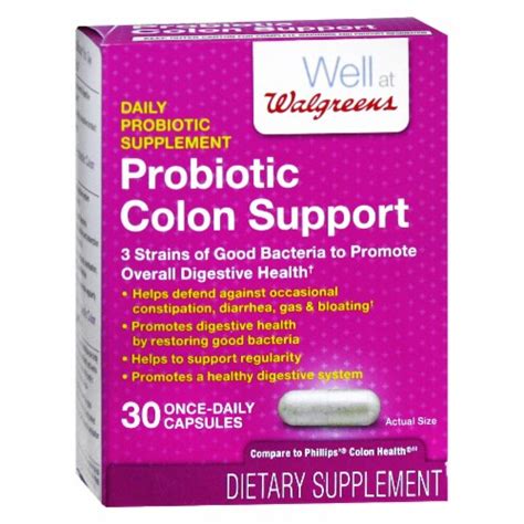 Walgreens Probiotic Colon Support Supplement Capsules 30 Ct Kroger