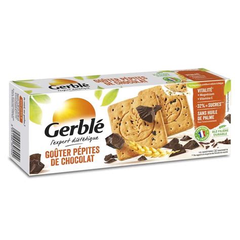 Biscuits pépites chocolat Gerblé 250 g Bam courses Courses en