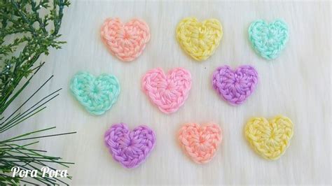 How To Crochet A Heart In Just 5 Minutes I Mini Crochet Heart Tutorial