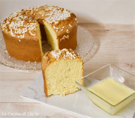 Casa E Cucina Di Zia Sa Chiffon Alle Mandorle Con Zabaione All