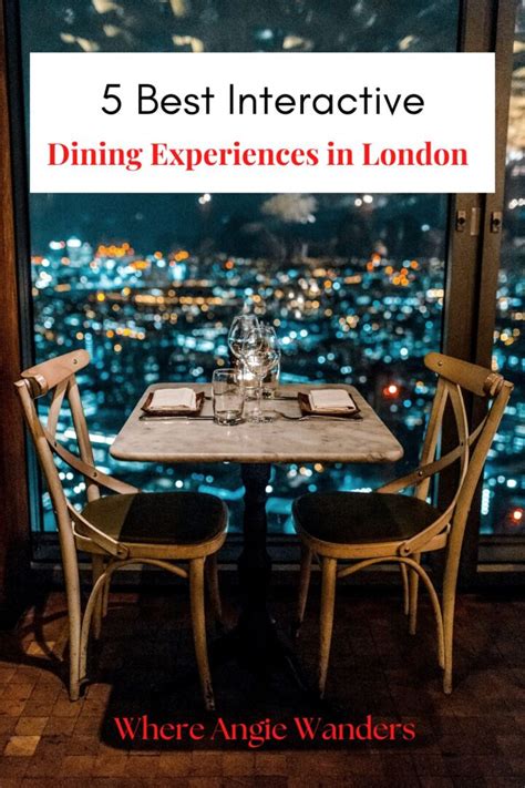 5 Best Immersive Dining Experiences In London For Culture Vultures