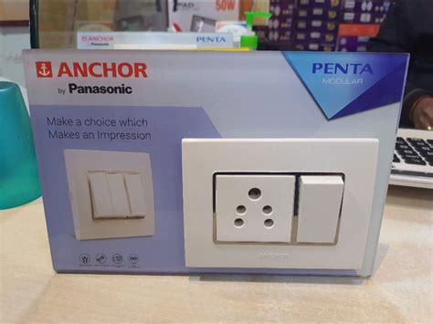 5A SWITCH Anchor Penta Modular Switches Polycarbonate Module Size 1