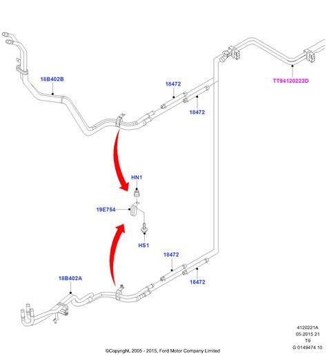 Auxiliary Heater Hoses Ford Transit 2006 Tt9