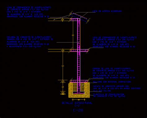 Losa De Cimentacion En AutoCAD Librería CAD