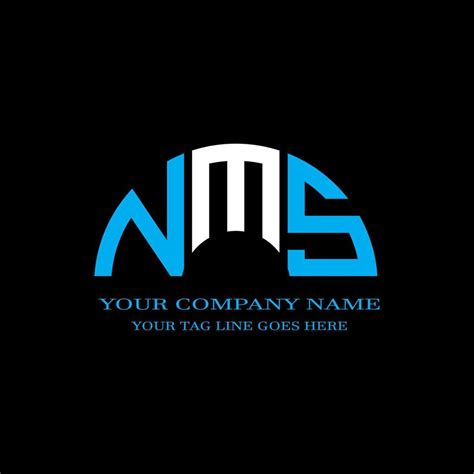 Nms Letter Logo Creative Design With Vector Graphic 8467439 Vector Art