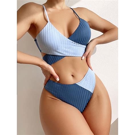 Jual Casuallday Alstro In Blue Bikini Baju Renang Wanita Swimwear Swimsuit Shopee Indonesia