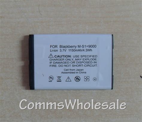 Replacement Ms 1 M S1 Ms1 Battery For Blackberry Bold 9000 9700 9780