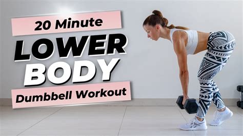 20 Minute Round Booty And Toned Legs Dumbbell Workout At Home No Jumps