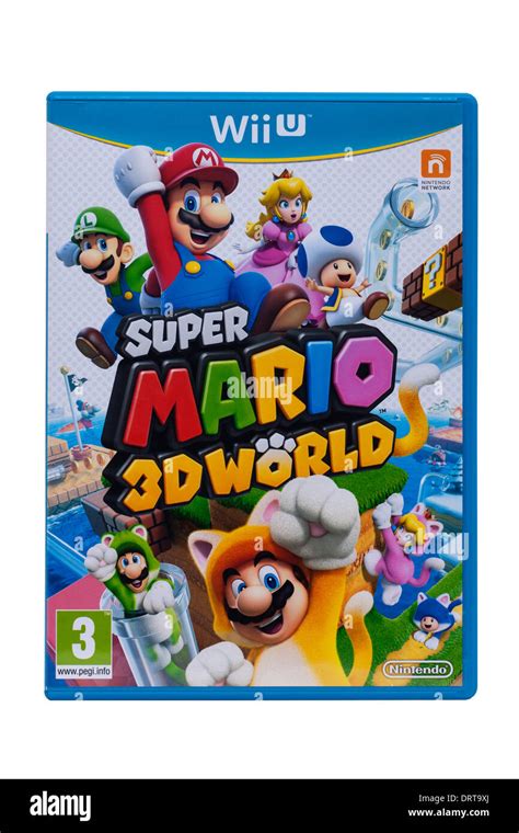 A Nintendo Wii U super Mario 3D World computer game on a white Stock Photo: 66302842 - Alamy