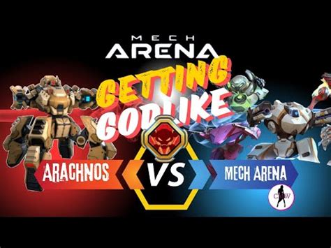 Getting The Godlike Badge On Mech Arena Youtube