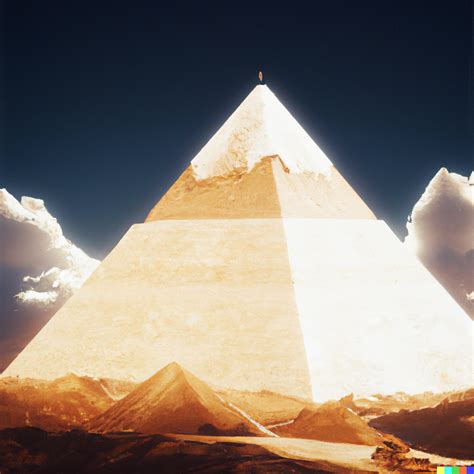 Isaac × Dall·e Photograph Of The Great Pyramid Of Giza In Ancient