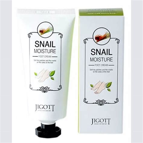 Jigott Snail Moisture Foot Cream, 100мл - Корейская косметика оптом