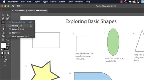 01 Adobe Illustrator Basic Shapes YouTube