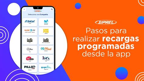 C Mo Hacer Recargas Programadas Desde La App Siprel Youtube