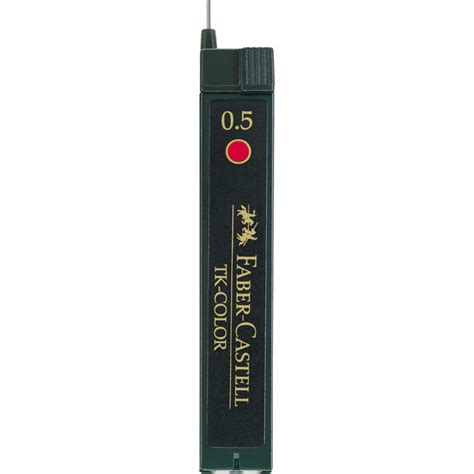 Грифели для механических карандашей Faber-Castell tk-color, 12 шт, 0,5 ...