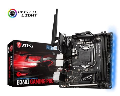 Msi B I Gaming Pro Ac Intel B Coffee Lake Lga Mini Itx Desktop