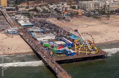 Santa Monica pier Stock Photo | Adobe Stock