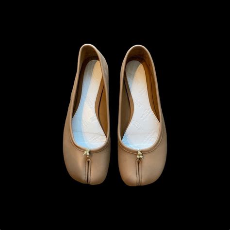 MM Nude Beige Tabi Ballet Ballerina Flats Women S Fashion Footwear