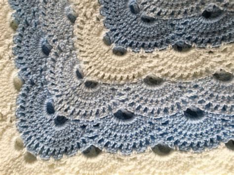 Crochet Baby Boy Blue and White Blanket - Etsy