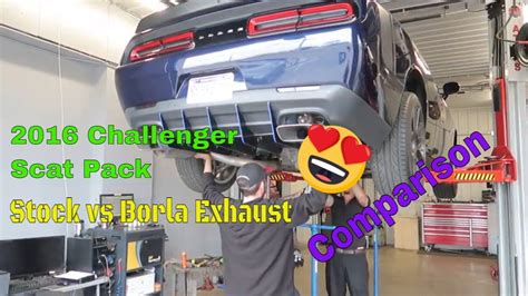 Challenger Stock Vs Borla S Type Exhaust YouTube