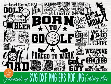 Golf Bundle Svg Golfer Svg Golfing Svg Graphic By Tonisartstudio