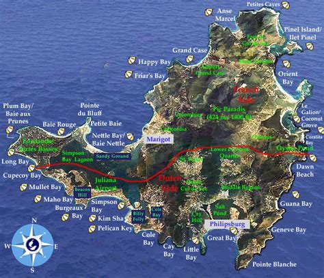 St Maarten Map And Port Info Cruise Addicts Message Board Forums