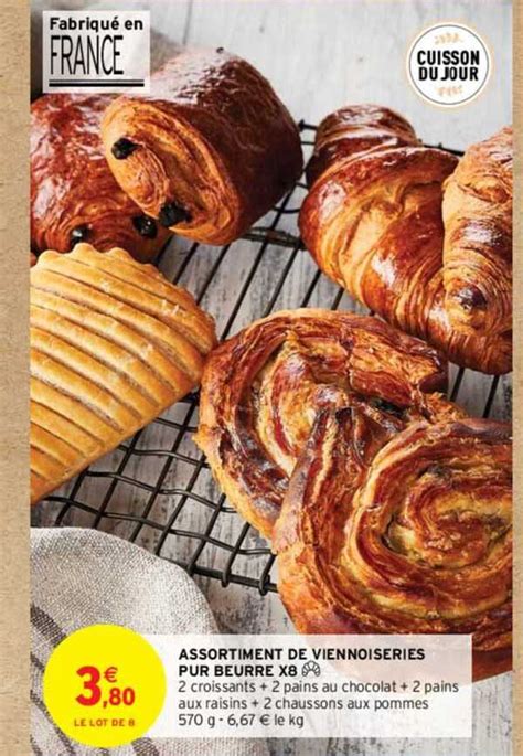 Promo Assortiment De Viennoiseries Pur Beurre X Chez Intermarch