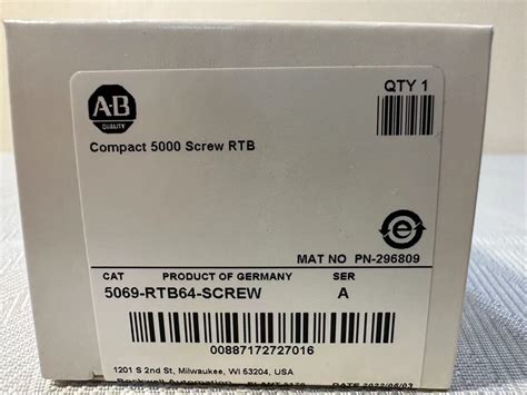 Rtb Screw New Allen Bradley Ser A Compact Screw