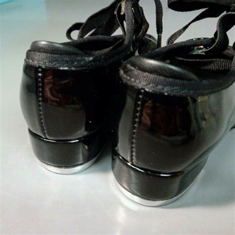 Bloch Black Patent Tap Shoes Size 8.5