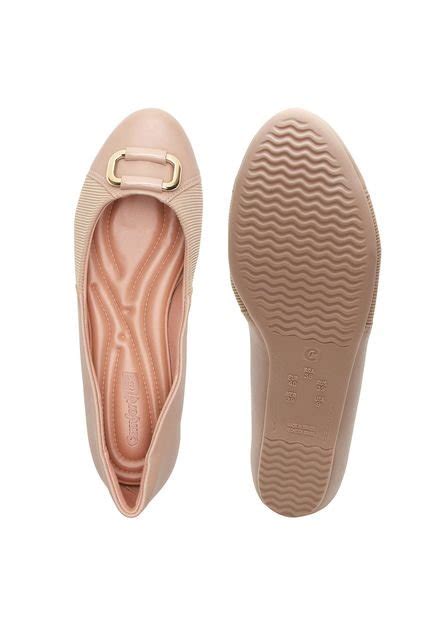 Sapatilha Comfortflex Lisa Nude Compre Agora Dafiti Brasil