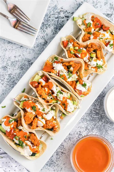 Buffalo Chicken Tacos Girl Gone Gourmet