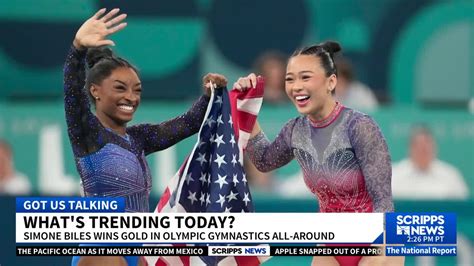 Biles holds off Brazil's Andrade to win Olympic gold in women's all-around