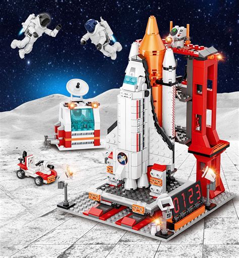 Spaceship Rocket Building Block Kits Gift for Kids Boys Girls Aged 6 ...