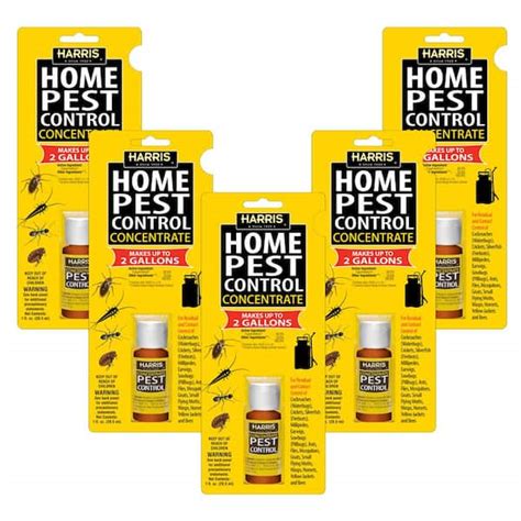 Harris 1 Oz Pest Control Concentratemakes Up To 10 Gal 5 Pack 5hpc1 The Home Depot